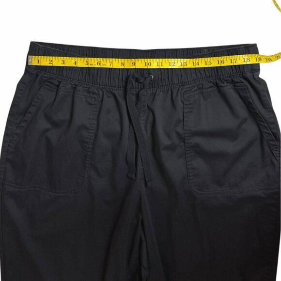 Lane Bryant Womens Crop Pants Size 18 Black Drawstring Relaxed Elastic Waist - Picture 4 of 12